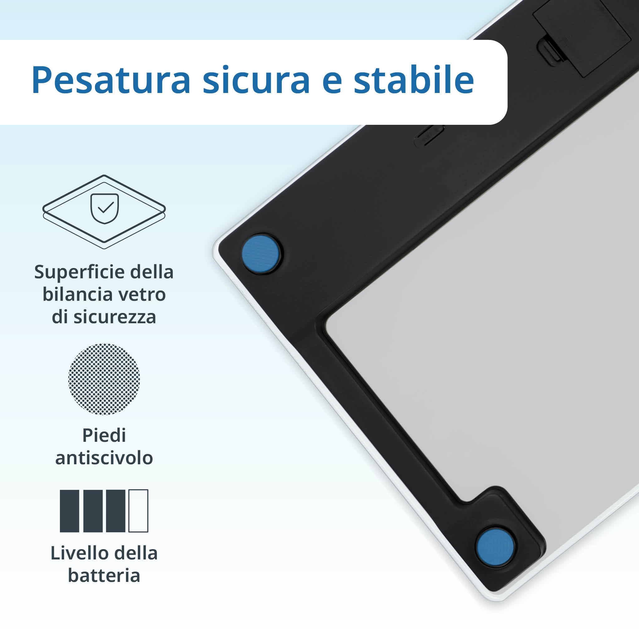 ADE Bilancia pesapersone digitale con elevata capacità di carico fino a 220 kg | bilancia pesapersone precisa con cifre luminose XXL | ampio display | superficie di pesatura extra large | grigio
