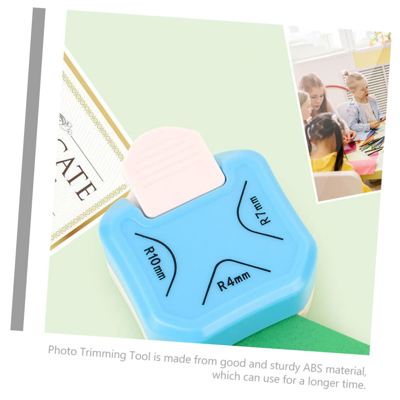 ARTSEWPLY Scrapbook Paper Corner Punch Durable Trimming Tool for DIY Crafts Photo Card Making Scrapbooking Compact Design for for Office Home Use
