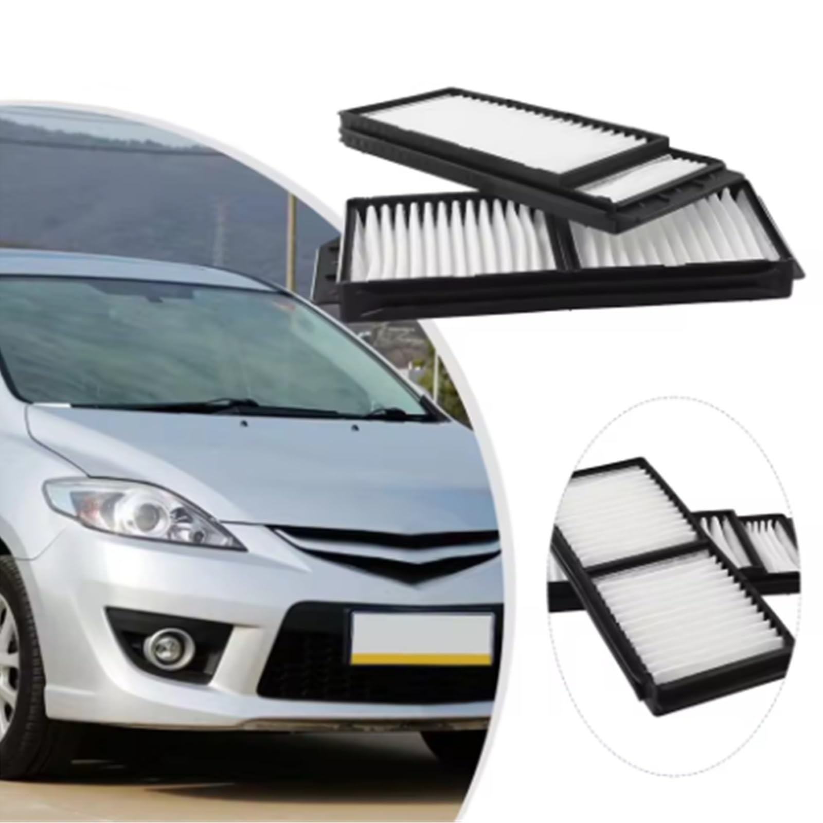 Filtre d’Habitacle Pour Mazda 3 2004-2009 5 2006-2010 2 pièces filtres à Air d'habitacle