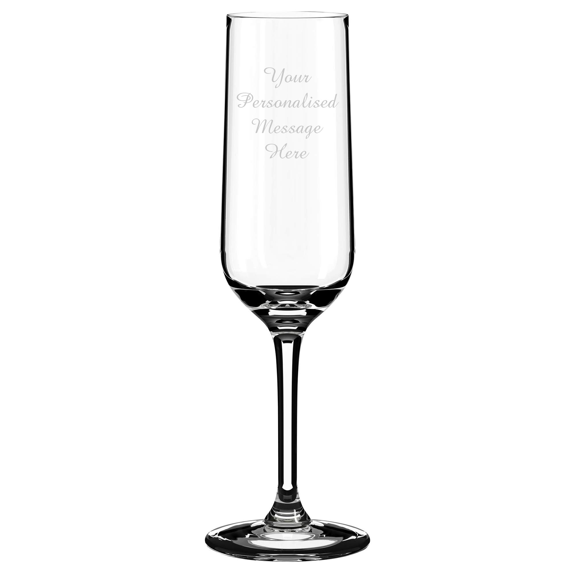 Calice da champagne con incisione personalizzabile, bicchiere da champagne, regalo di compleanno, matrimonio, fidanzamento, Capodanno, Natale, festa di fine anno (stile A