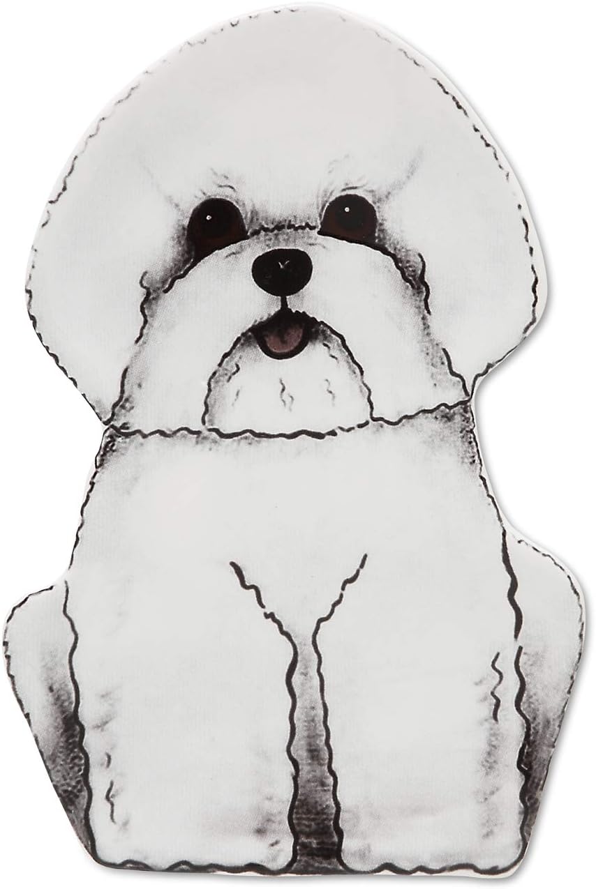 Rescue Me Now Bichon Spoon Rest, 7-Inches