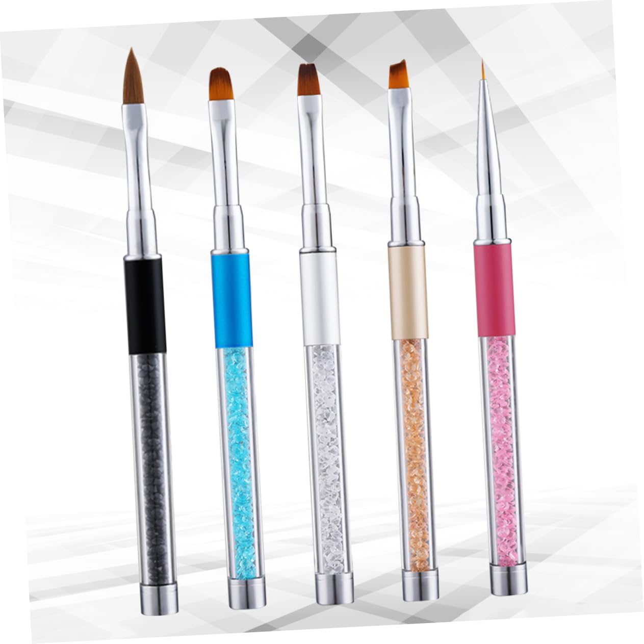 Healvian 10piezas Pinceles Para Decoración De Uñas Mango De Herramientas De Arte De Uñas Para Uso Profesional y Doméstico Incluye Pincel y Detalles Para Principiantes y Amantes Del Nail