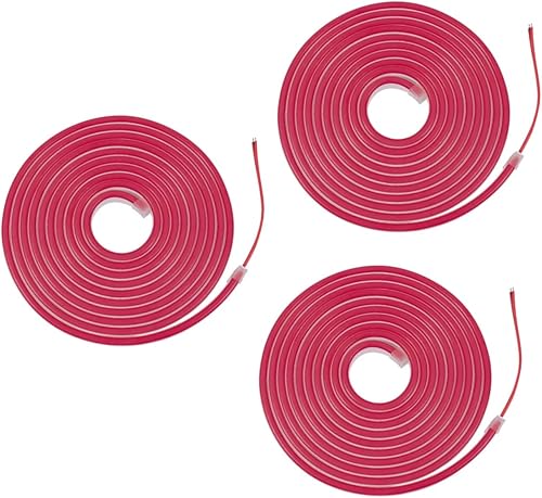 Miniatura 1 de DOITOOL 3 juegos de tiras de neón para exteriores, decoración de puerta, tira de luces LED, cuerda de luz de neón flexible, luces de tubo de neón