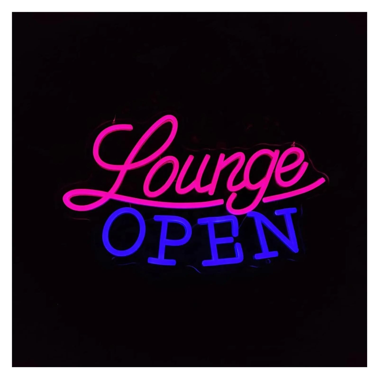 Decoración Lámparas Lounge Open Letrero De Neón Salón VIP Luz LED USB Para Letrero Comercial Bar Club Nocturno Hotel Salón De Belleza Decoración De Pared 42cmx26cm