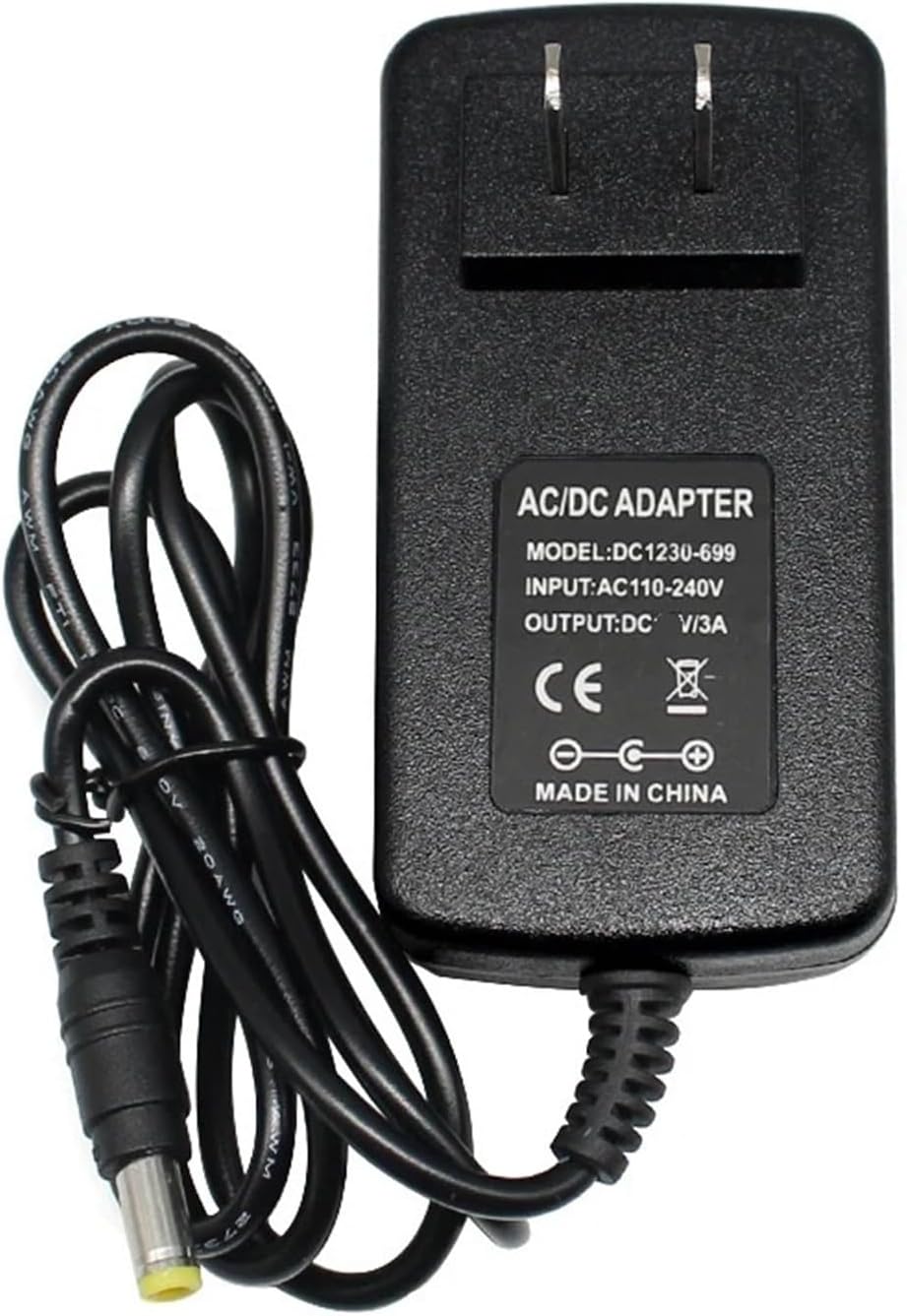 AC 110-240V DC Power Adapter 12V 9V 5V 6V 15V 3A 5.5mm X 2.1mm(US Plug,6V)