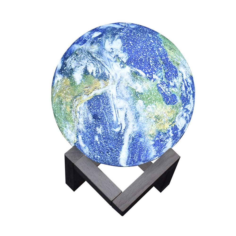 Moon light 5.9inch Diameter Moon Light Lamps Are Available 3D Printing Moon Lamp With Stands Touch Control And Remote Control With LED 16 Colors ( Color : Remote control 16 colors , Size : 15cm )