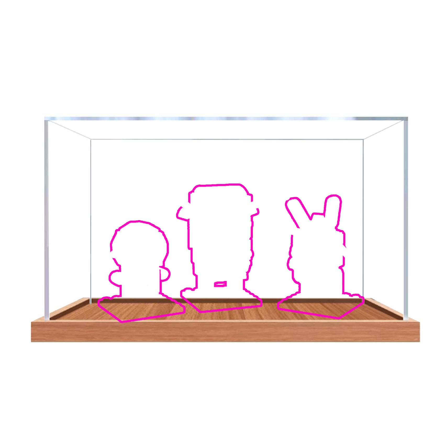 Acrylic Display Case for Le-go 40923 Model, Dustproof Display Box (display box only) (StyleB 3mm)