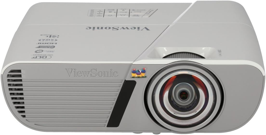 ViewSonic PJD5553LWS 3200 Lumens WXGA HDMI Short Throw Projector, One Size, White