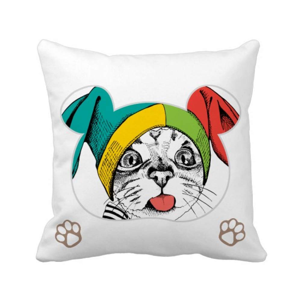 Housse de coussin chat fine protect animal le cadeau idéal rigolo pour passionné de félins