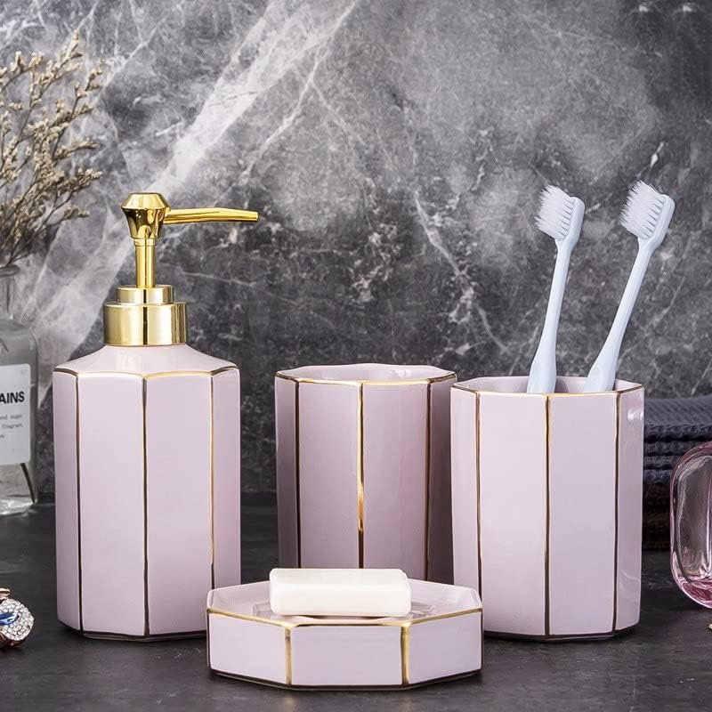 Bathroom Four-Piece Set Ceramic Wash Couple Cup Wedding Gift
