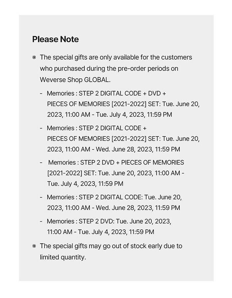 Amazon.com: ENHYPEN MEMORIES : STEP 2 DIGITAL CODE K-POP SEALED