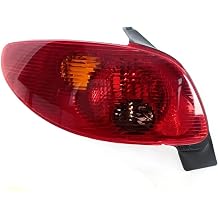 Rear Tail Light for Peugeot 206 2002-2006 5 Door Hatchback No Bulb Taillights Turn Lights Brake Lights Reverse Lights Driving Lights Car Tailights1 Right