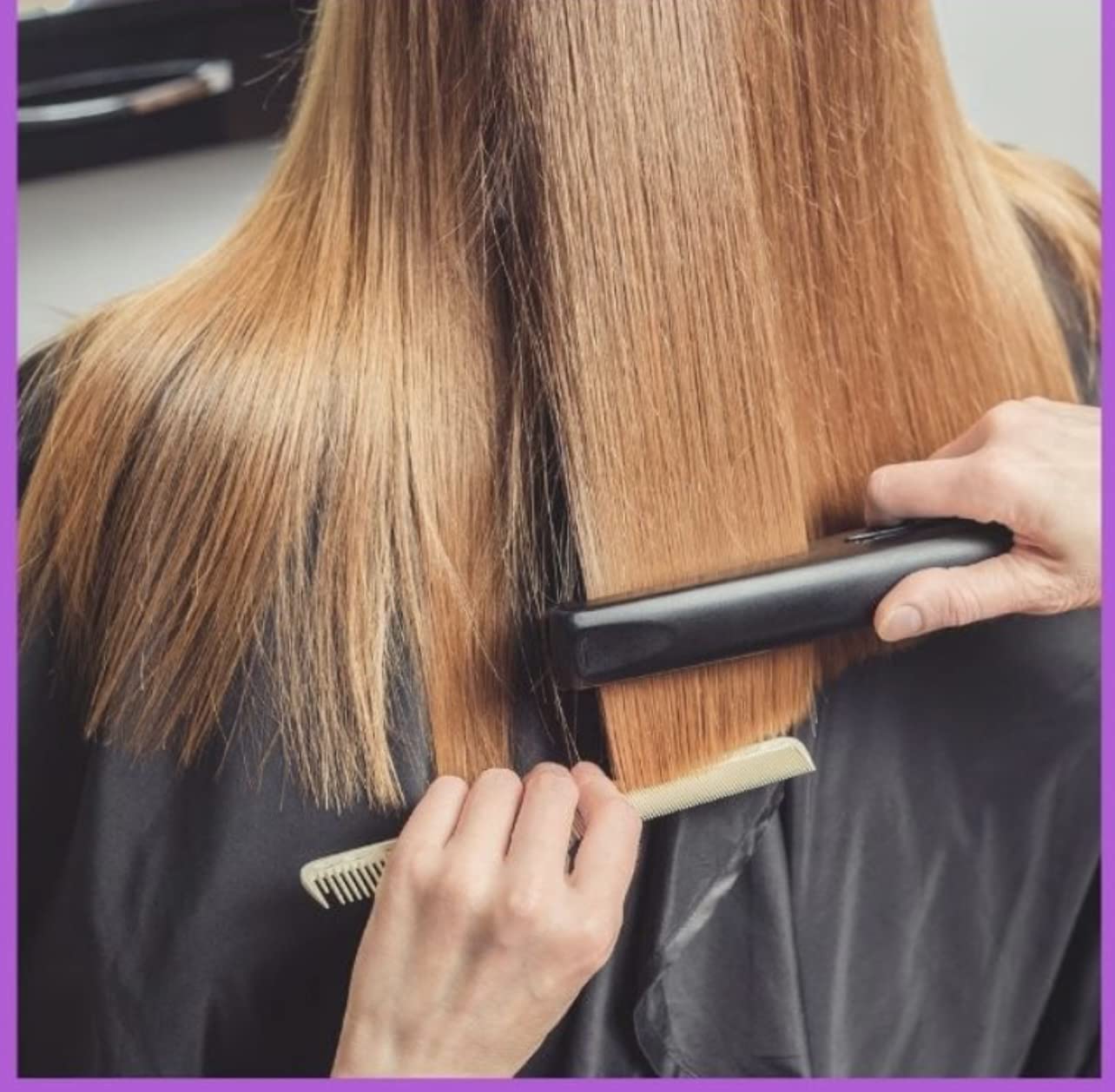 Pomegranate Medium Strength Keratin Treatment with Clarifying Shampoo 4oz - Anti-Frizz Hair Repair for All Hair Types