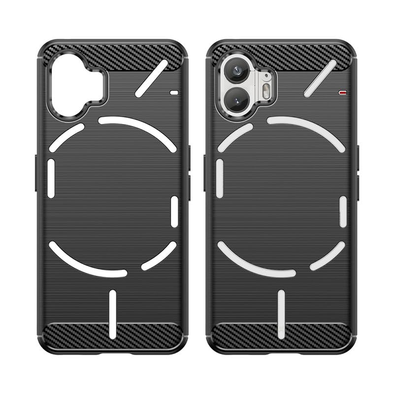 Image of Hybrid Carbon Fiber Back Case for Nothing Phone 2 (Black)