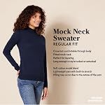 Amazon Essentials Womens Lightweight Mockneck Sweater (Available in Plus Size)