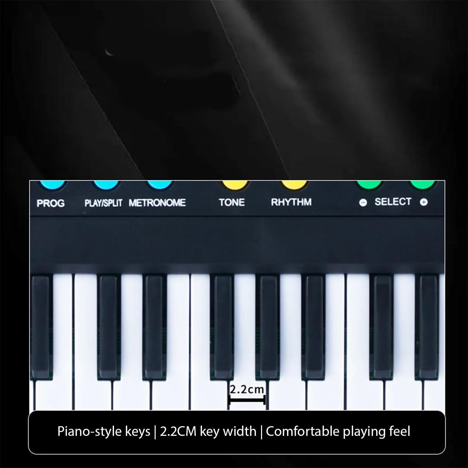 Przenośne Pianino Z 61 Klawiszami Klawiatura Elektroniczna Dorosłych