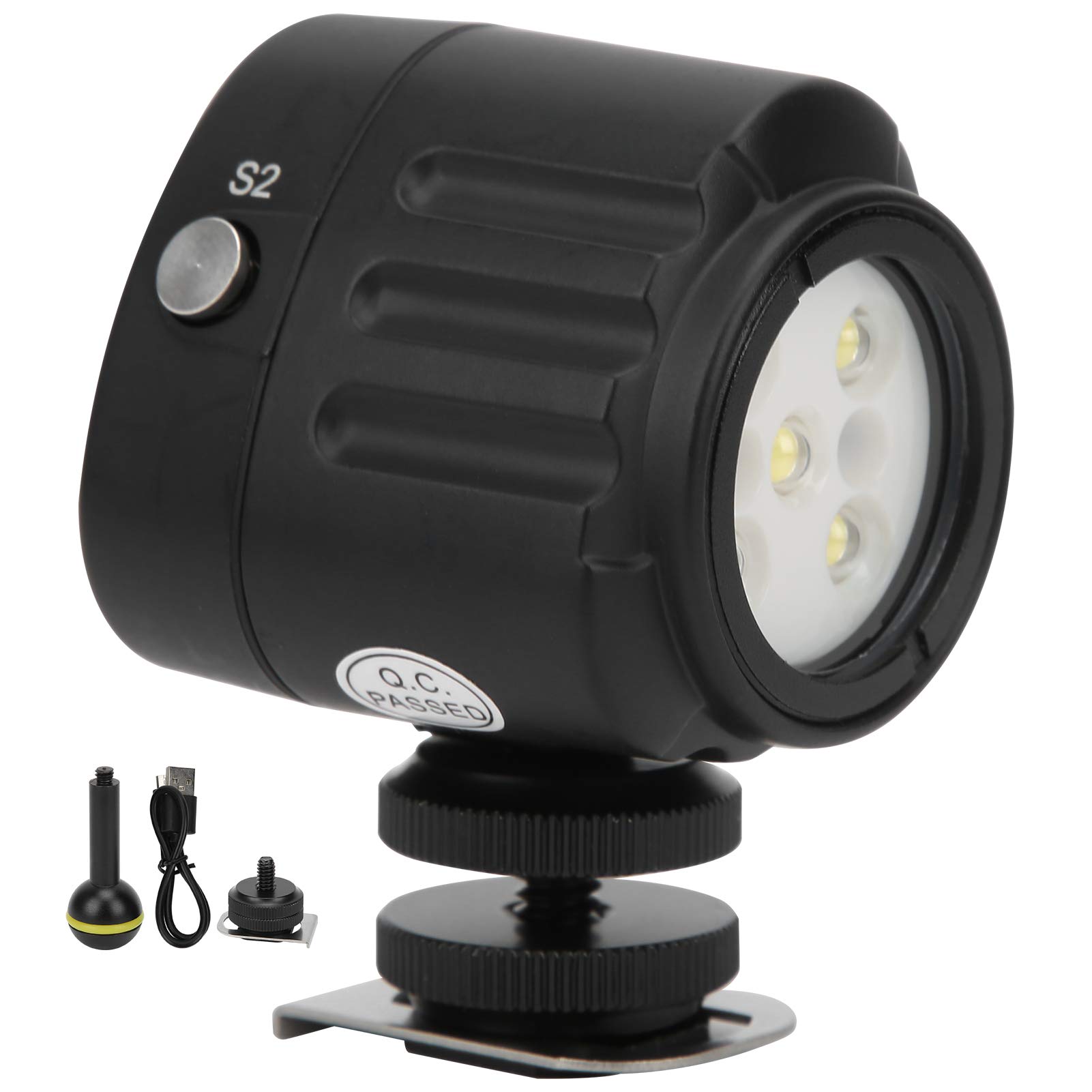 Tauchbares LED-Fülllicht 40M Wasserdicht 7500K Unterwasserkamera-Videolicht mit Rotem und Blauem Licht