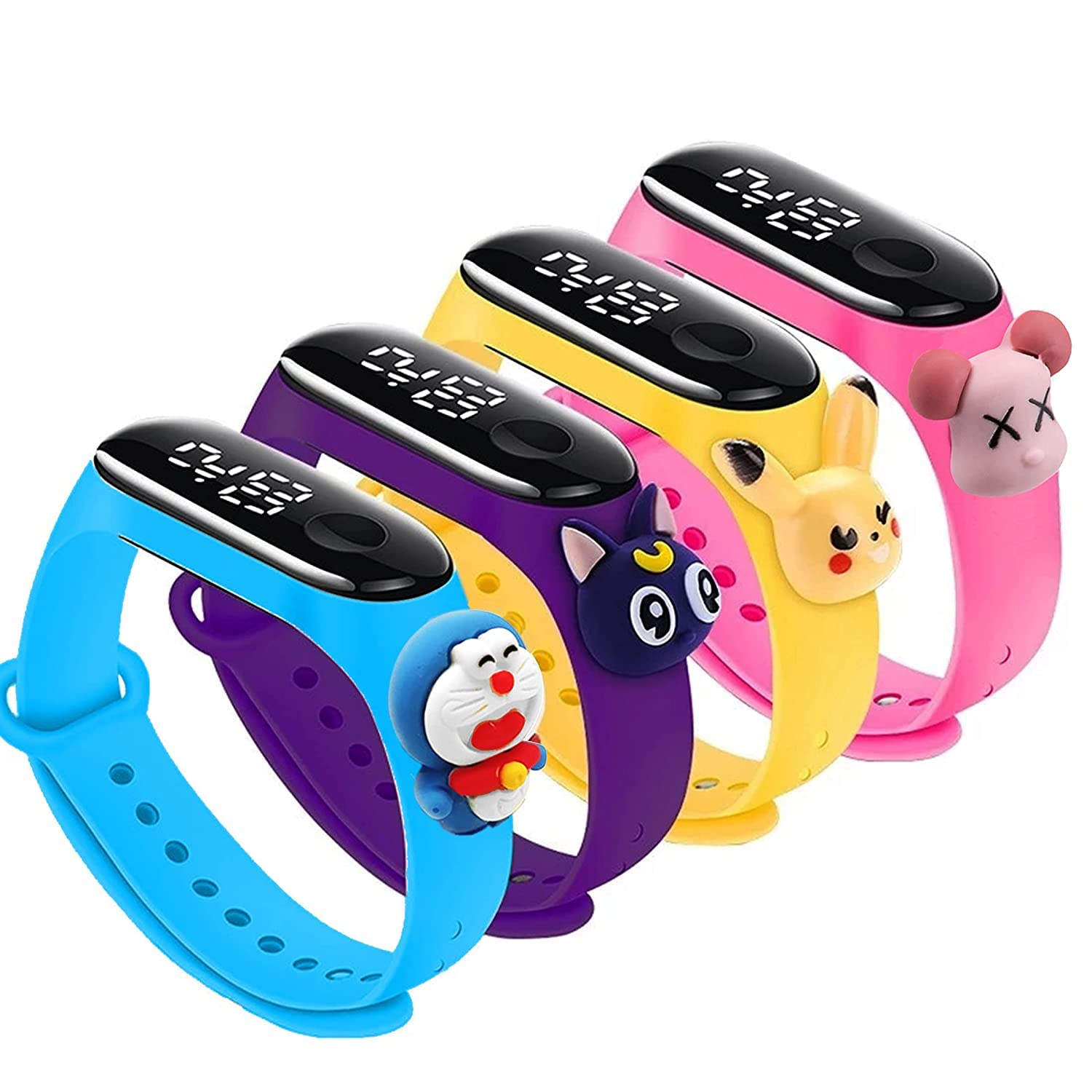 Navkar Crafts Digital LED Dial Multi-Quantity Watches for Boys & Girls Pack of 4 (B0BJ35BRY8) Amazon Price History, Amazon Price Tracker