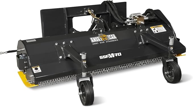 68" Hydraulic Skid Steer Flail Mower Attachment, SSFM-70