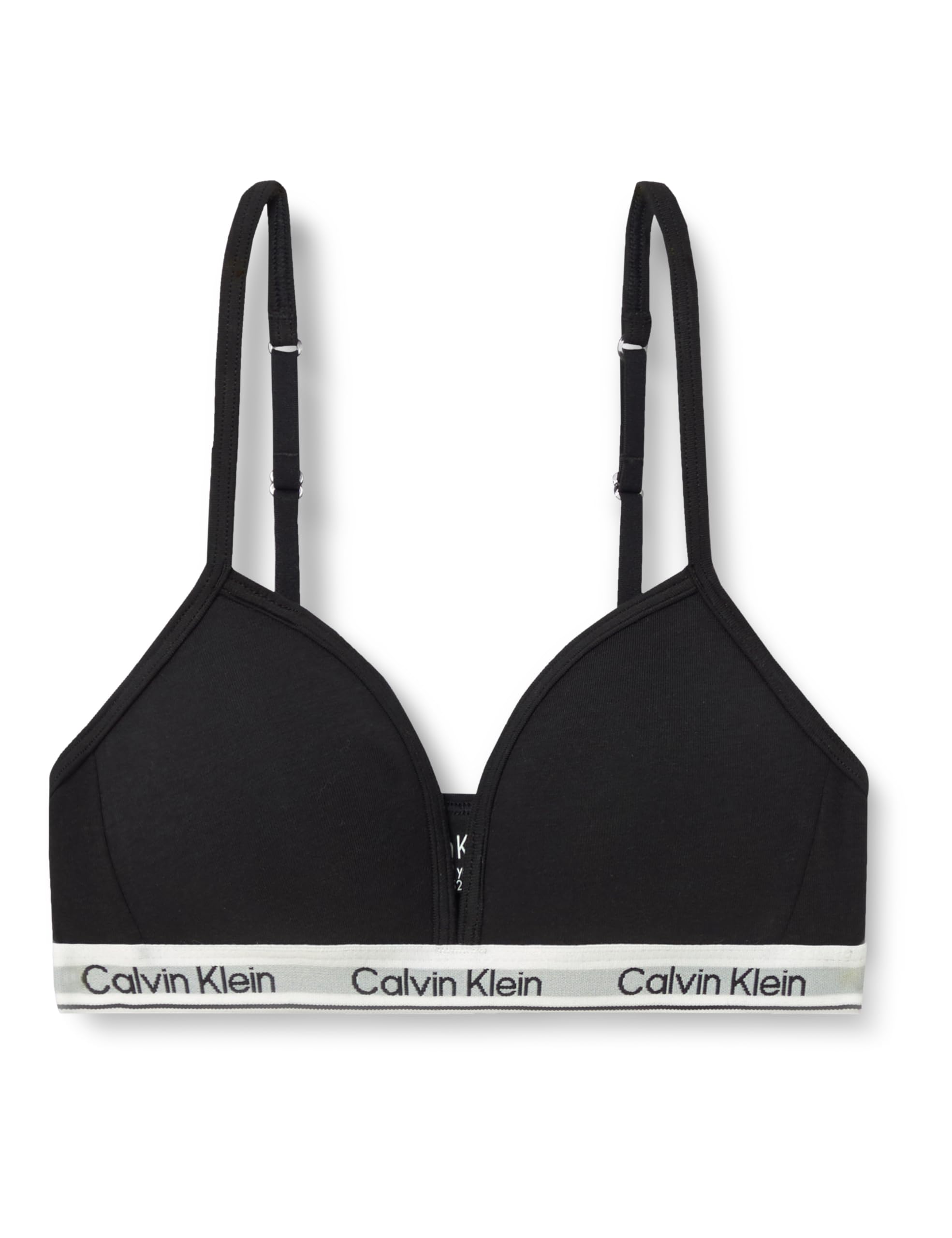 Calvin Klein Girls’ Triangle Bralette, Black (Pvh Black), 10-12 Years