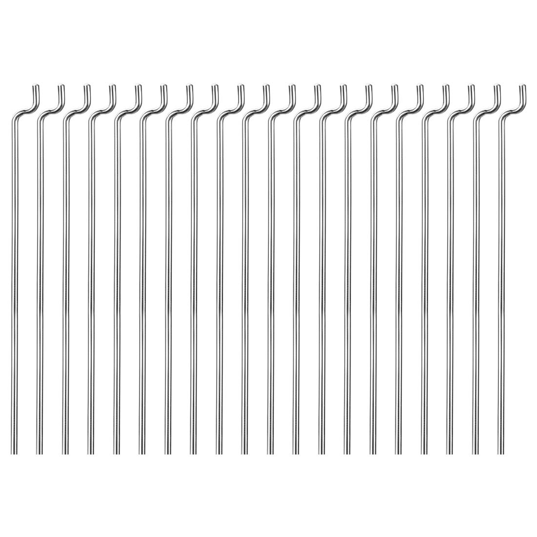 sourcing map 1.2mm x 340mm (13.3 Inch) Steel Z Pull/Push Rods Parts for RC Airplane Plane Boat Replacement (Pack of 20)