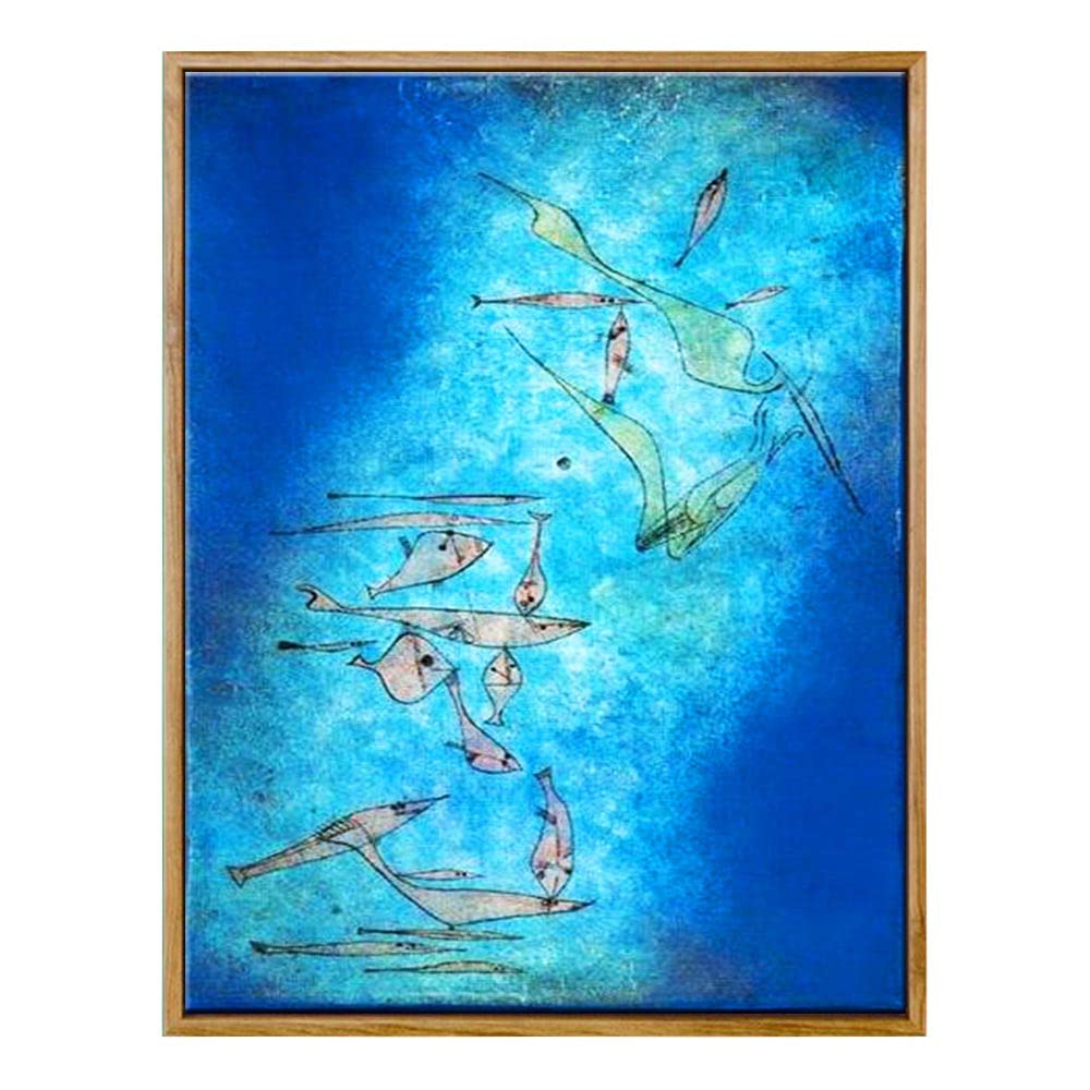 Amazon.co.jp: パウルクレーブルーフィッシュ絵画インテリア