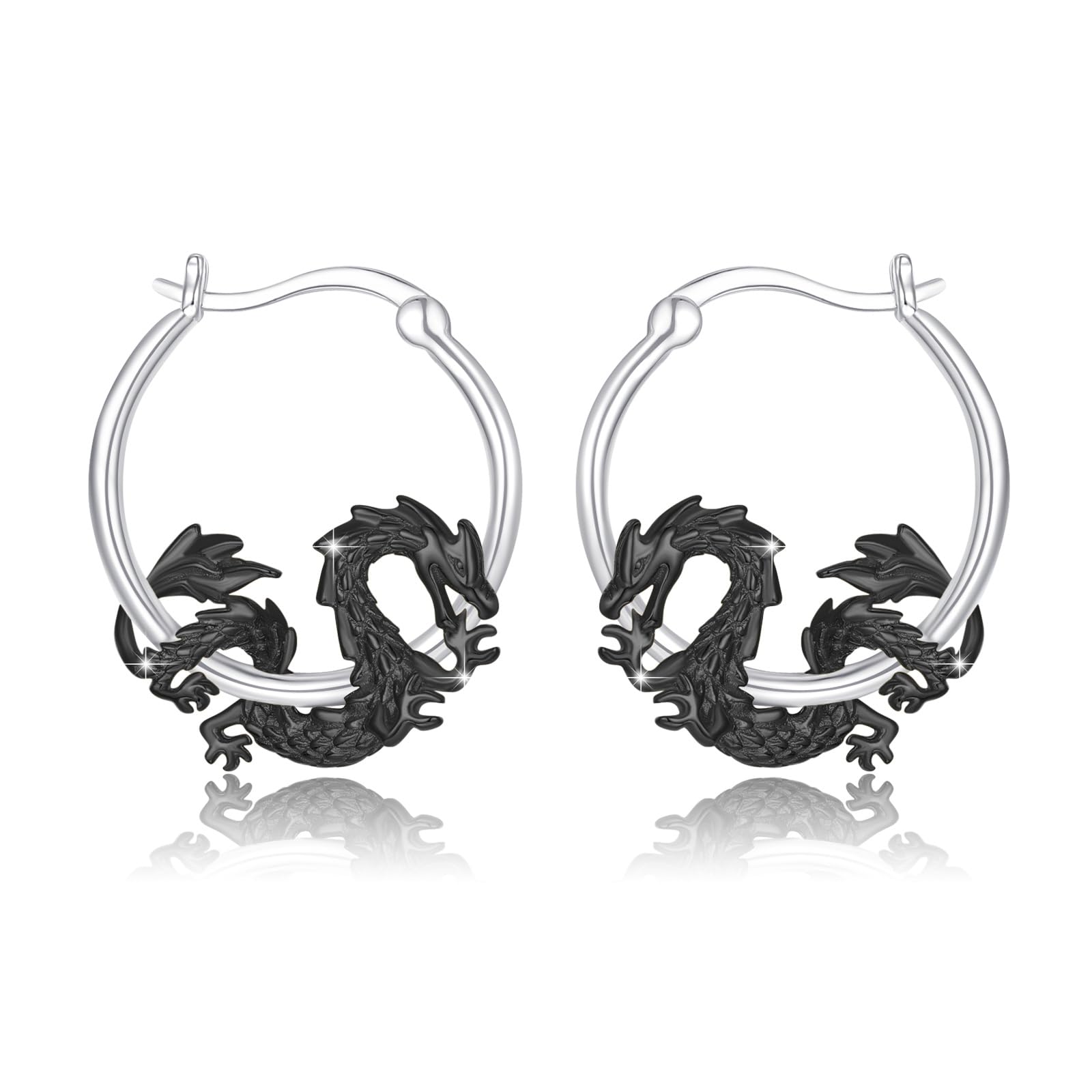 JFASHOP Yin Yang Halskette 925 Sterling Silber Taichi Paar B