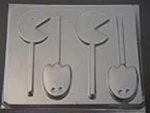 Pac Man Ghost Video Game Chocolate Candy Lollipop Mold