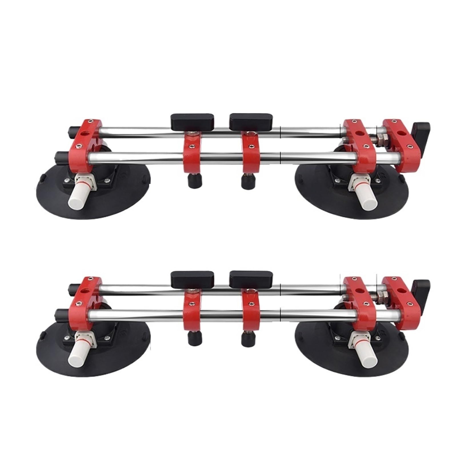 Zxzzas Set 4 Vacuum Suction Cup, Seamless Stone Seam Setter Heavy Duty Dual Vacuum Suction Cup Leveling Setter Professional Countertop Installation Seaming Tool(Set 4)