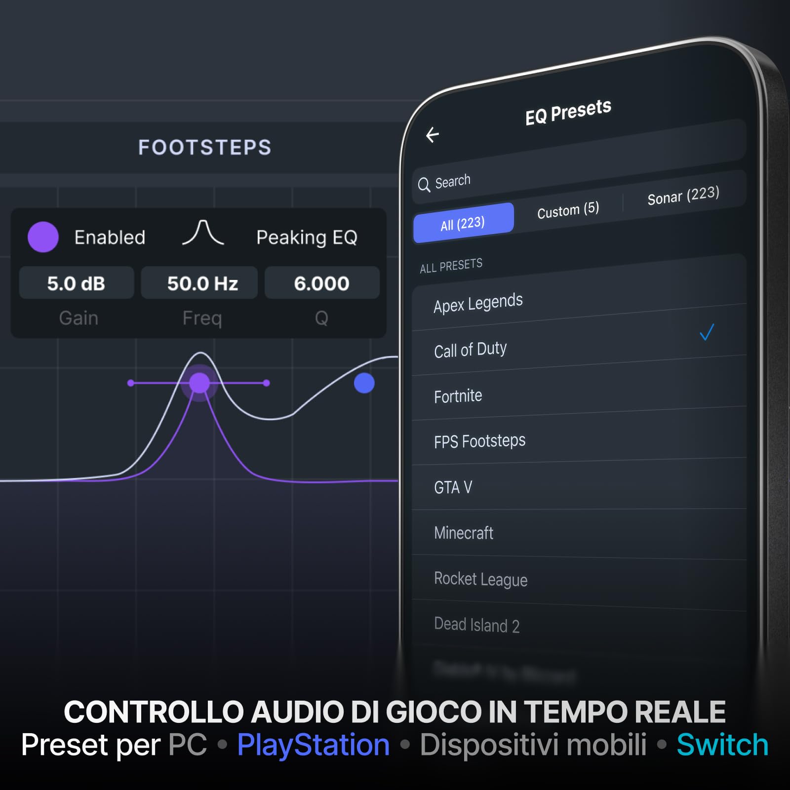 SteelSeries Arctis Nova 7 Wireless Gen 2 - cuffie da gioco - Controllo app in tempo reale - Oltre 50 h - Driver magnetici al neodimio - Mixabile 2,4 GHz/Bluetooth - PC, PS5, PS4, Switch 1/2, Mobile