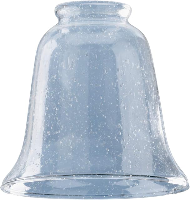 81095 Clear Seeded Glass Bell Shade
