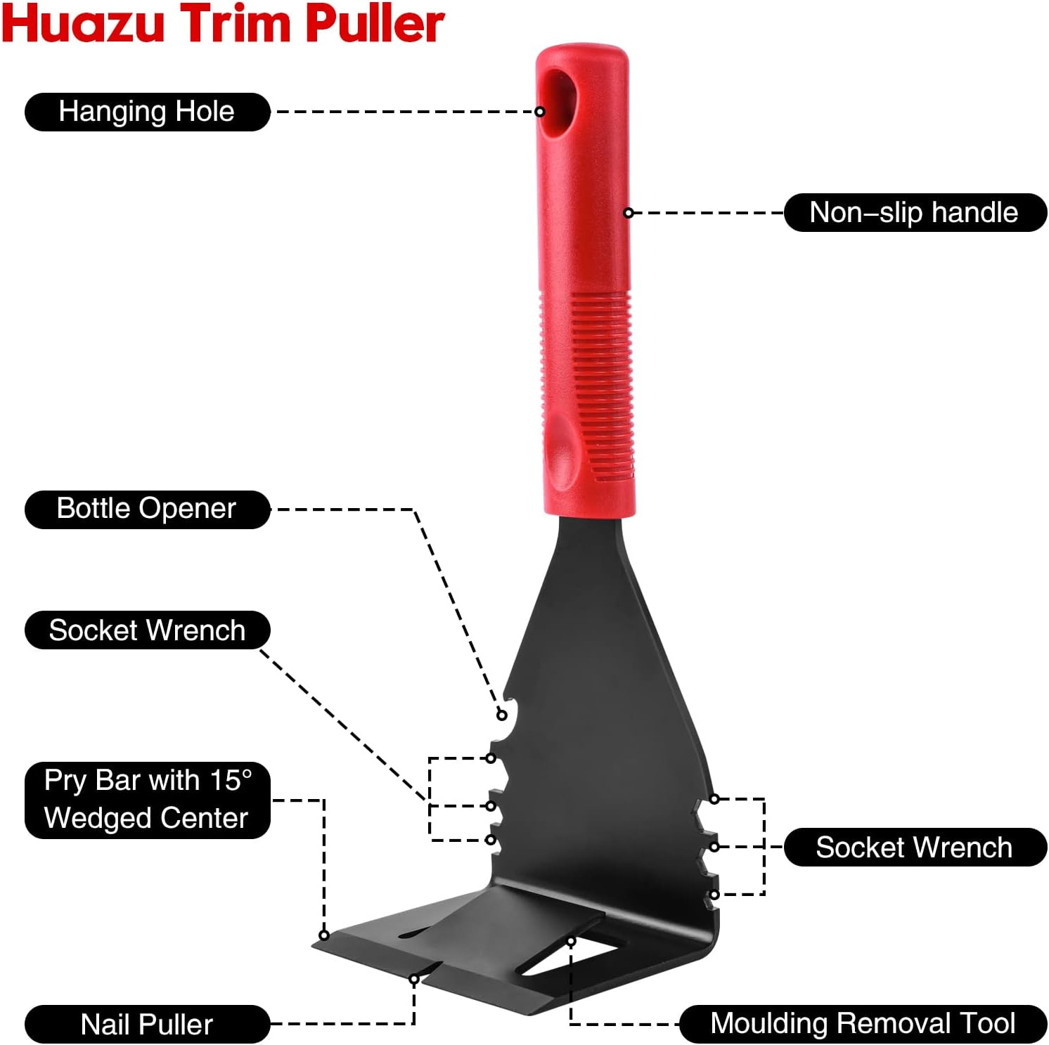 Buy Trim Puller, Huazu Tile Removal Tool Heavy Duty Pry Bar Molding