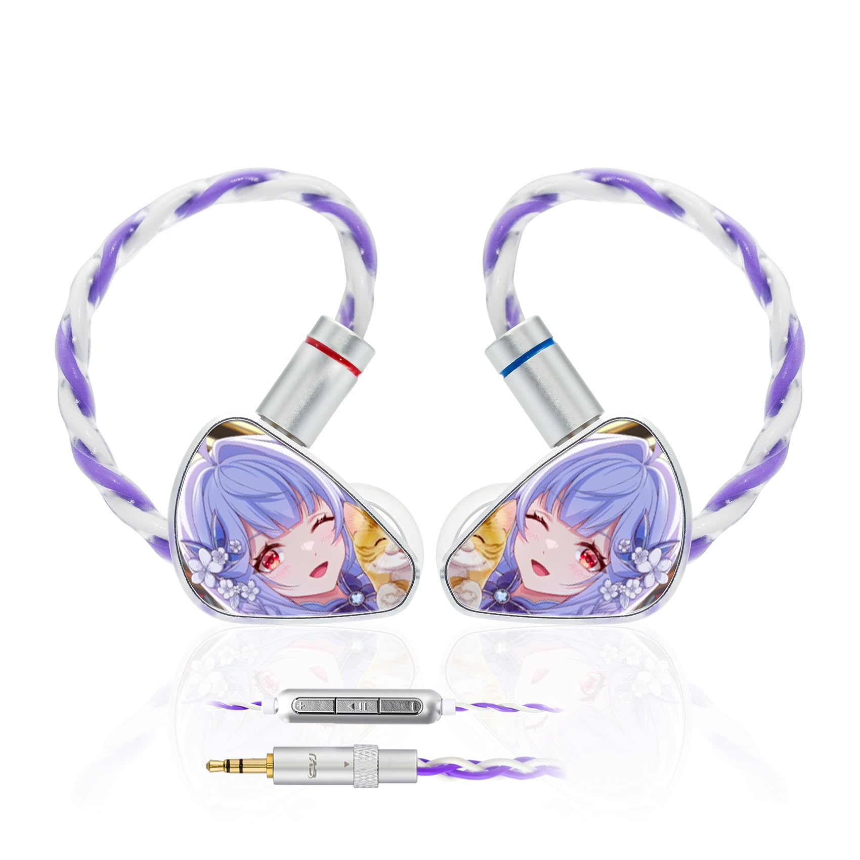 Jemine Wired Earbuds IEM for Gaming/Music, 1DD+1BA in Ear Monitor with mic | Hybrid IEM E…