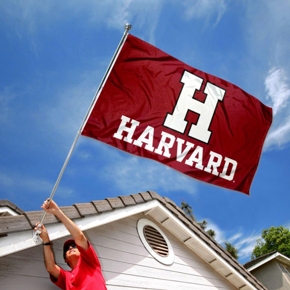 Harvard Crimson Athletic Logo Flag - Image 2