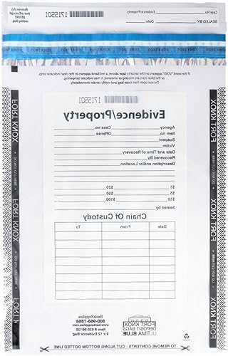 Miniatura 2 de BankSupplies Bolsas transparentes para pruebas  Caja de 500  9 pulgadas de ancho x 12 pulgadas de alto  Sello a prueba de manipulaciones  Panel de