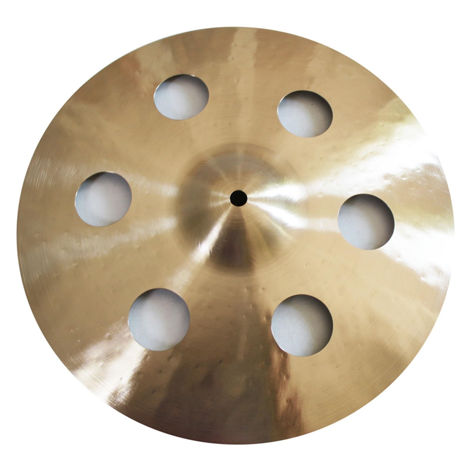 B20 Handmade Cymbal 14" Stacker Cymbale 6 Trous pour Kit De Batterie Cymbales pour débutants