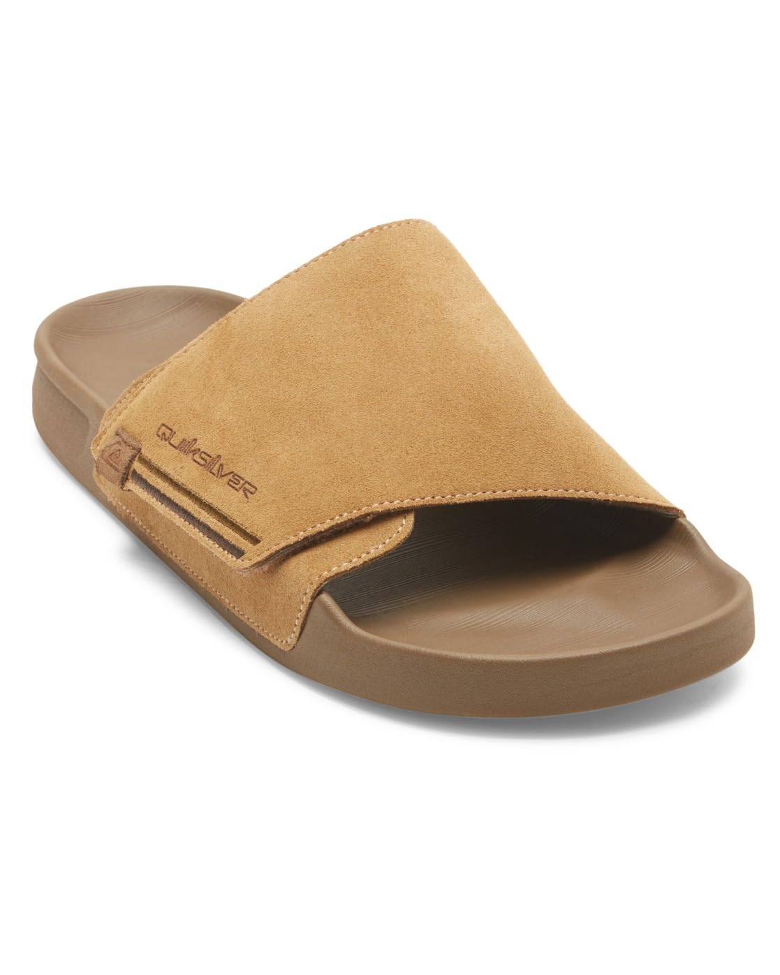 Quiksilver Men's Rivi Suede Sandal, Tan 1, 6.5 UK