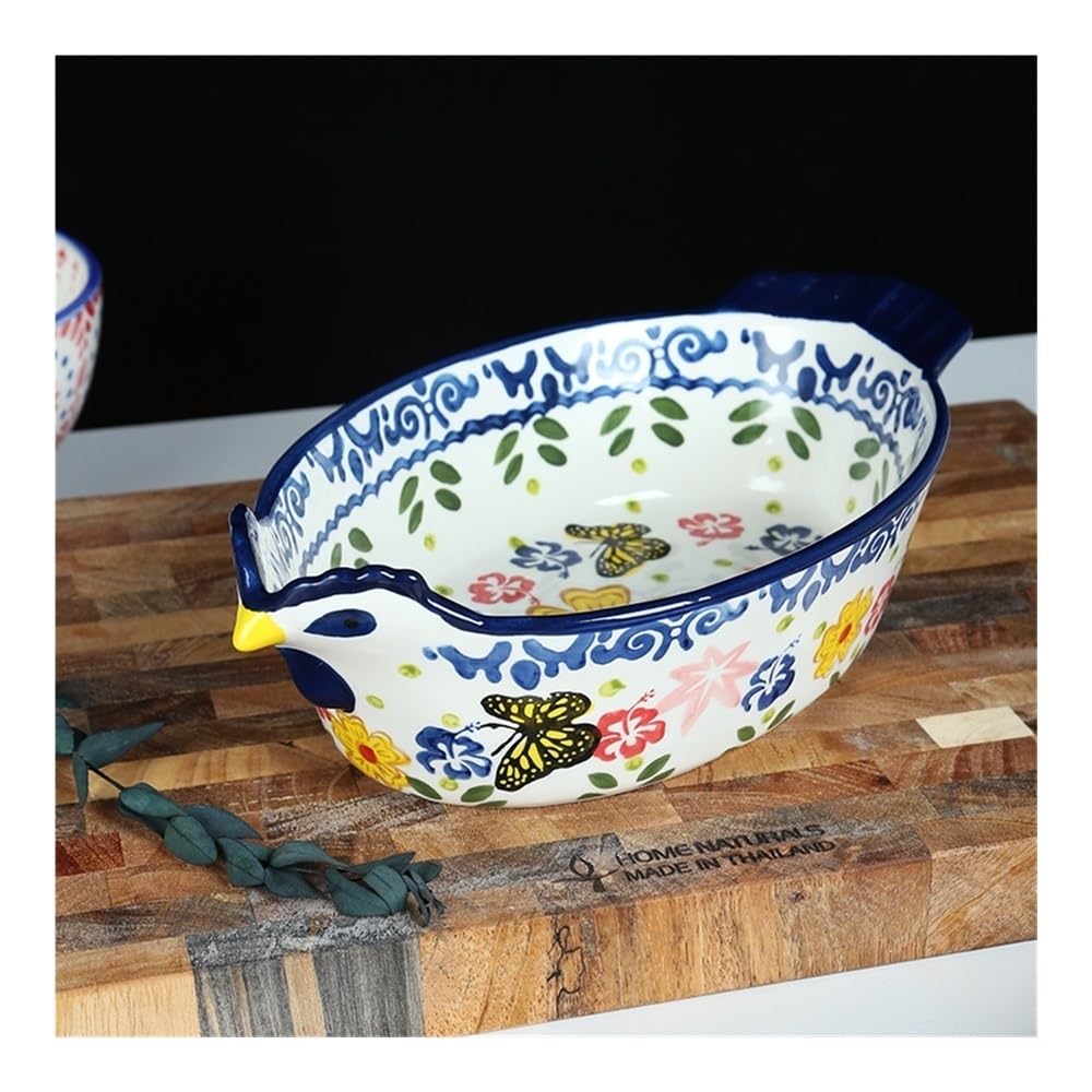 Naczynia do pieczenia 807 ml Duża pojemność wielofunkcyjnego piekarnika, ceramiczna taca do pieczenia, kreatywny podwójny ser do zapiekania ryżu