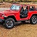 SUNPIE Wrangler Mirrors Doors off Compatible with Jeep Wrangler CJ YJ TJ JK JL 1987-2025, Side View Doorless Mirror for Topless Wrangler with Quicker Door Hinge Install - 2 Packs Rearview Mirrors