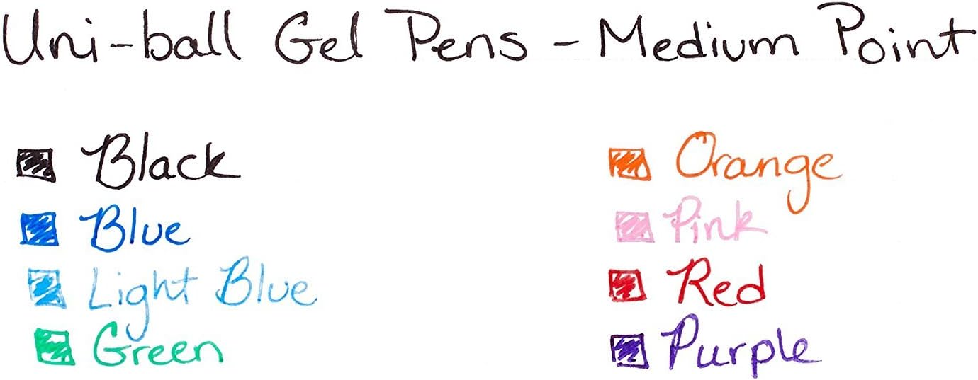 Uni-ball 207 Retractable Gel Pens, Medium Point (0.7mm), Black, 16 Count, Packing may Vary