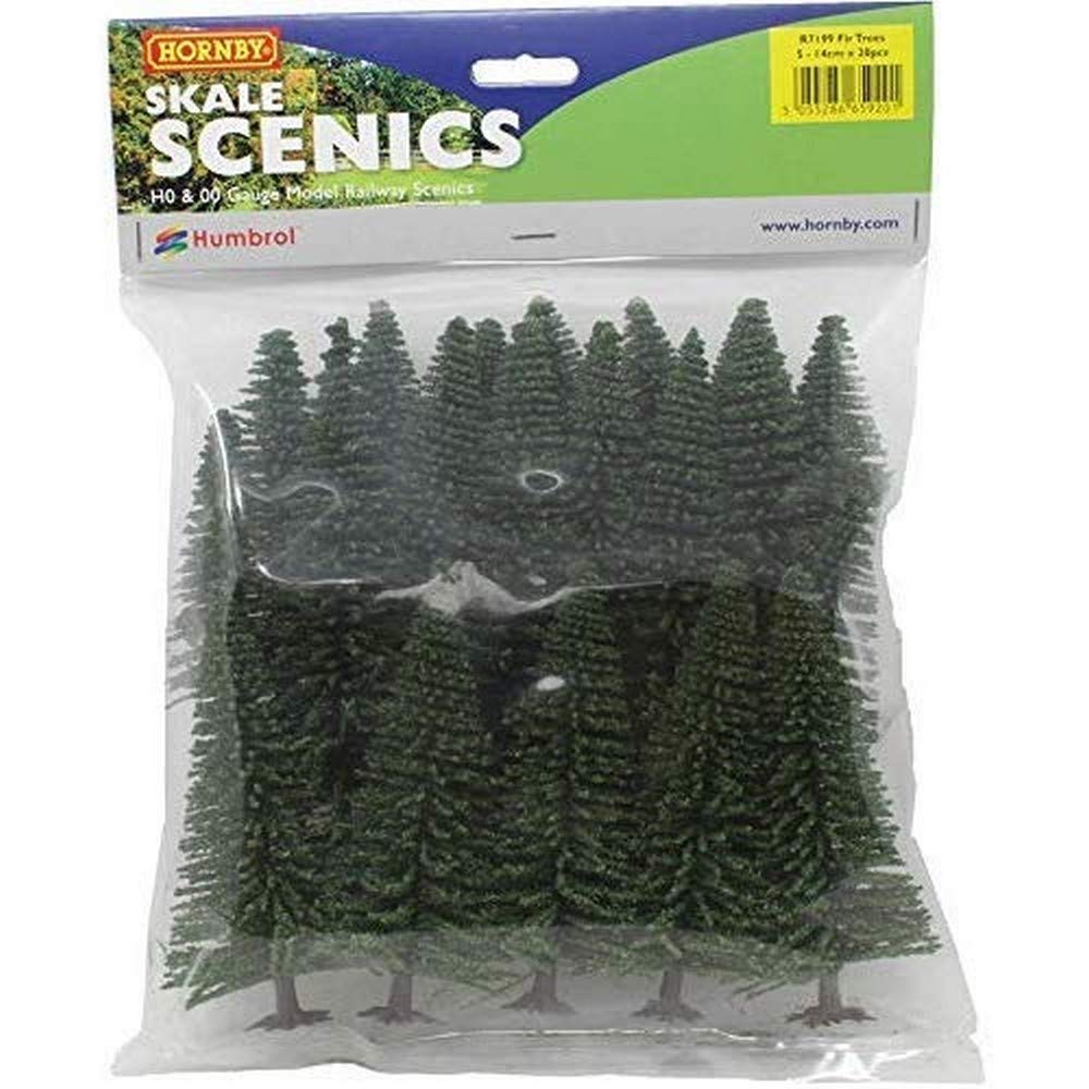 Hornby R7199 Hobby' Fir Trees for Model Railway OO Gauge, Model Train Accessories for Adding Scenery, Dioramas, Woodland, Buildings and More, Model Making Kits - 1:76 Scale Model Accessory