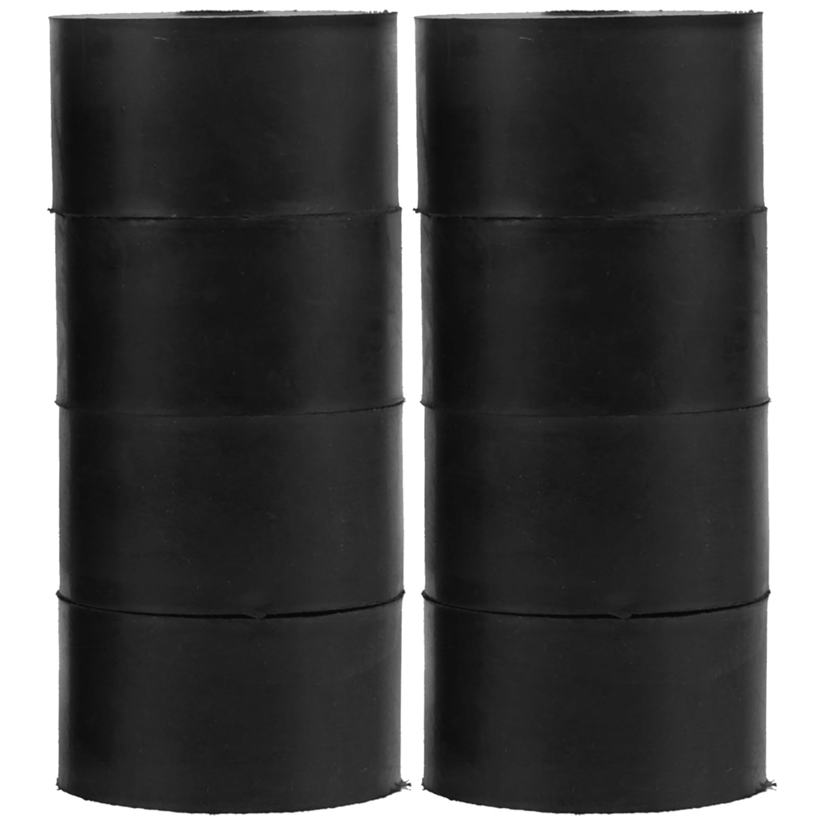 Rehausseurs ronds en caoutchouc noir pour pot de fleur et plateau de thé x8 VALICLUD