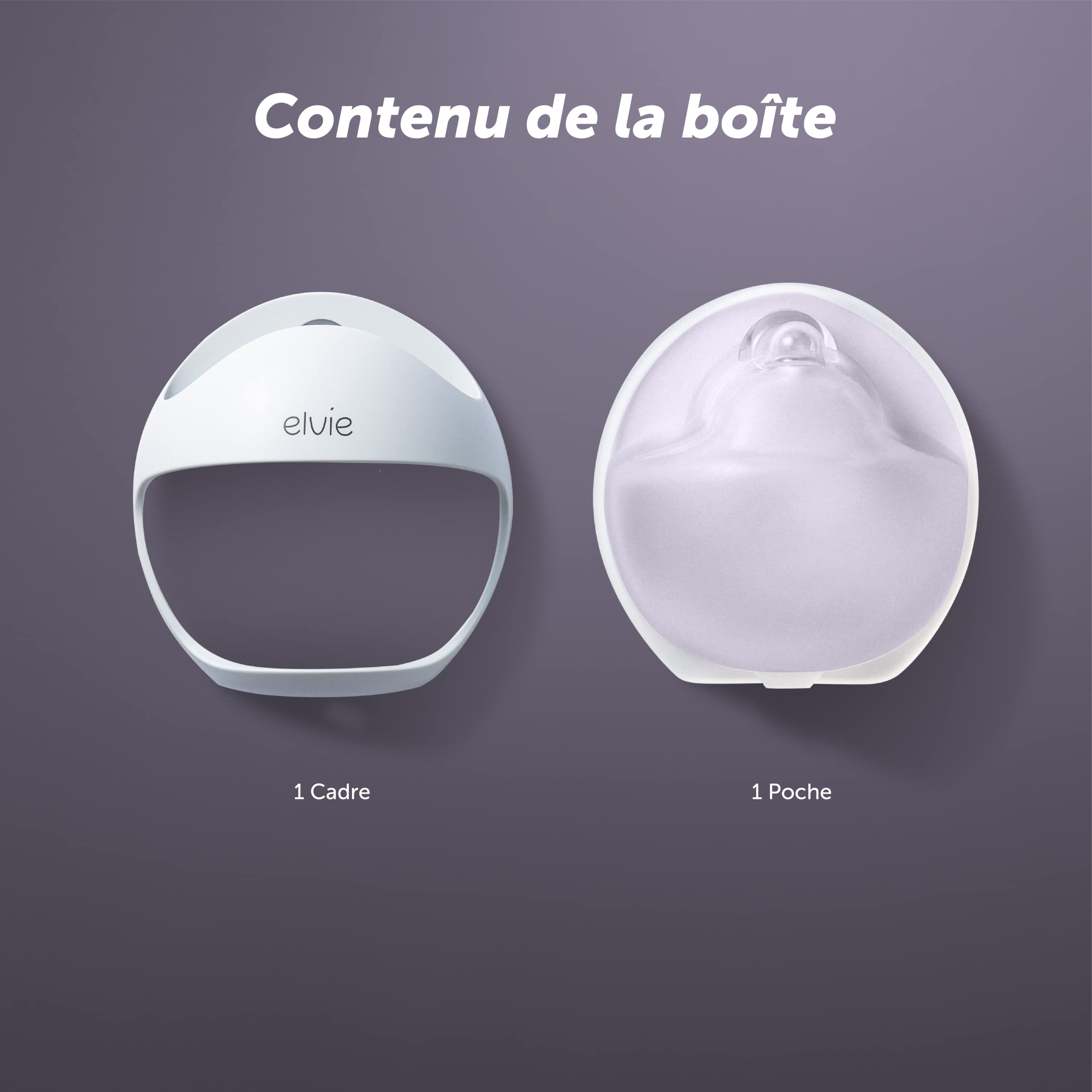 Elvie | Tire lait électrique Elvie Curve | Tire lait portable en silicone pour une expression aisée et mains libre | Succion naturelle agréable et sans effort