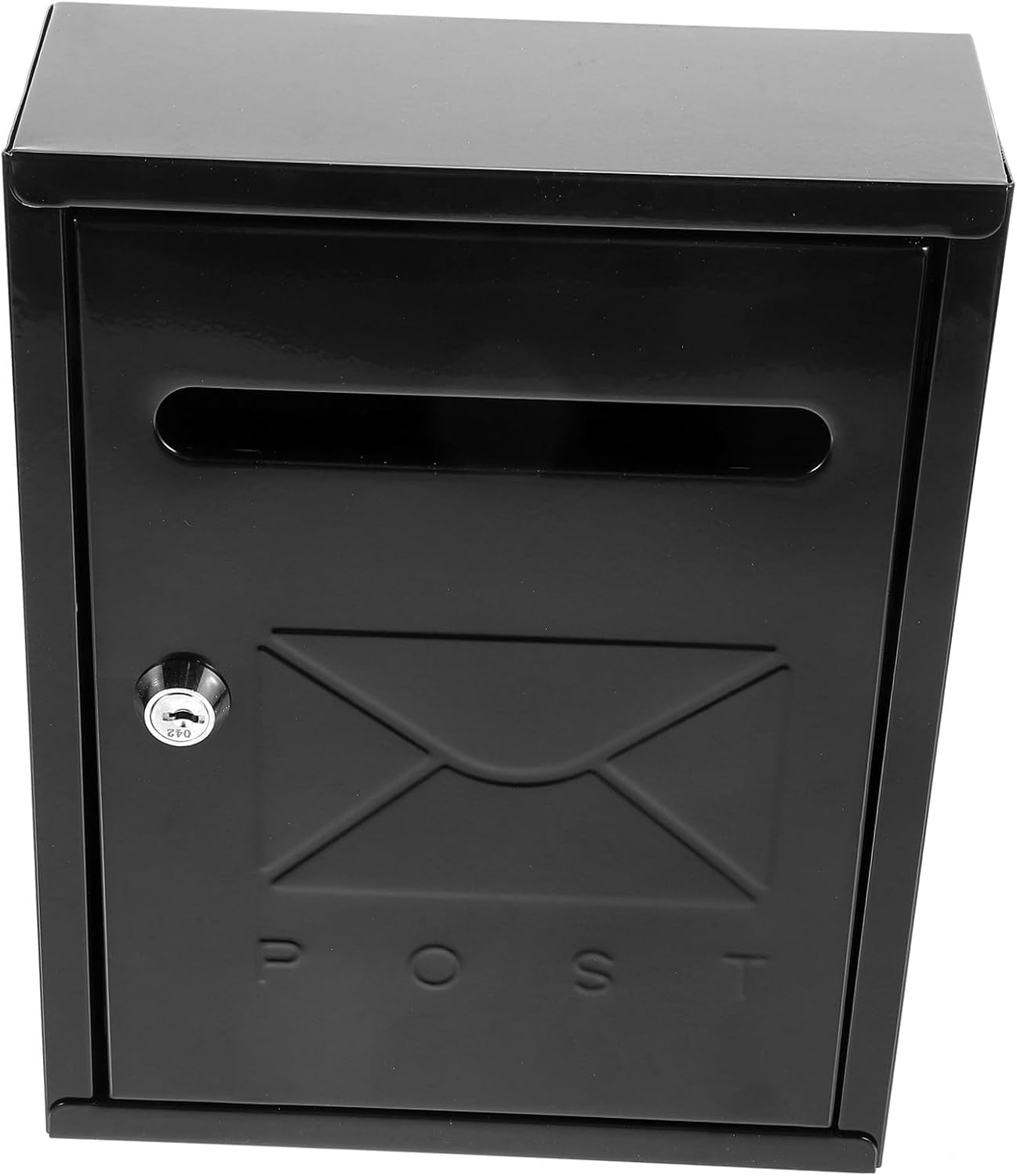 UKCOCO Vintage Wall Mount Mailbox Rustic Letter Box for Outdoor Use Capacity for Envelopes Newspapers Easy Installation Decorative Accessory