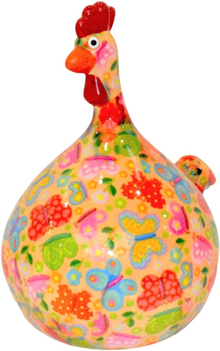 Pomme PidouHen Marie Money Box, 14.5 x 12.5 x 17 cm, Handmade,