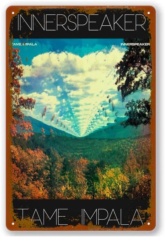 Music Innerspeaker Tame Impala Poster Vintage Metal Tin Sign Wall Decoration For Garage Yard Home Cafe Bar Club Hotel 8 X 12 Inch