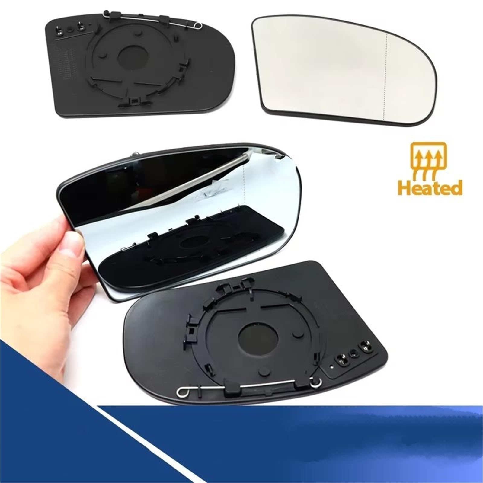 Cristal Retrovisor Coche Compatible Con Mercedes-Benz Para E-class W211 E320 E350 E500 E55 Para AMG 2003 2004 2005 2006 Espejo Retrovisor Calefacción OEM: 2038100121