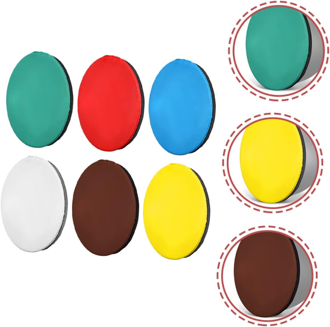Mikikit 24pcs Photography Reflector Soft Light Diffuser for Studio and Outdoor Lighting for Event and Product Photography