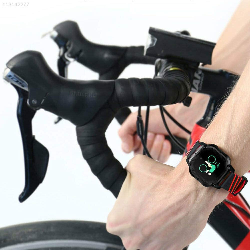 Imported 6CBF Red Waterproof Heart Rate Monitor Smart Bracelet Smart Wristband_121127-image-43