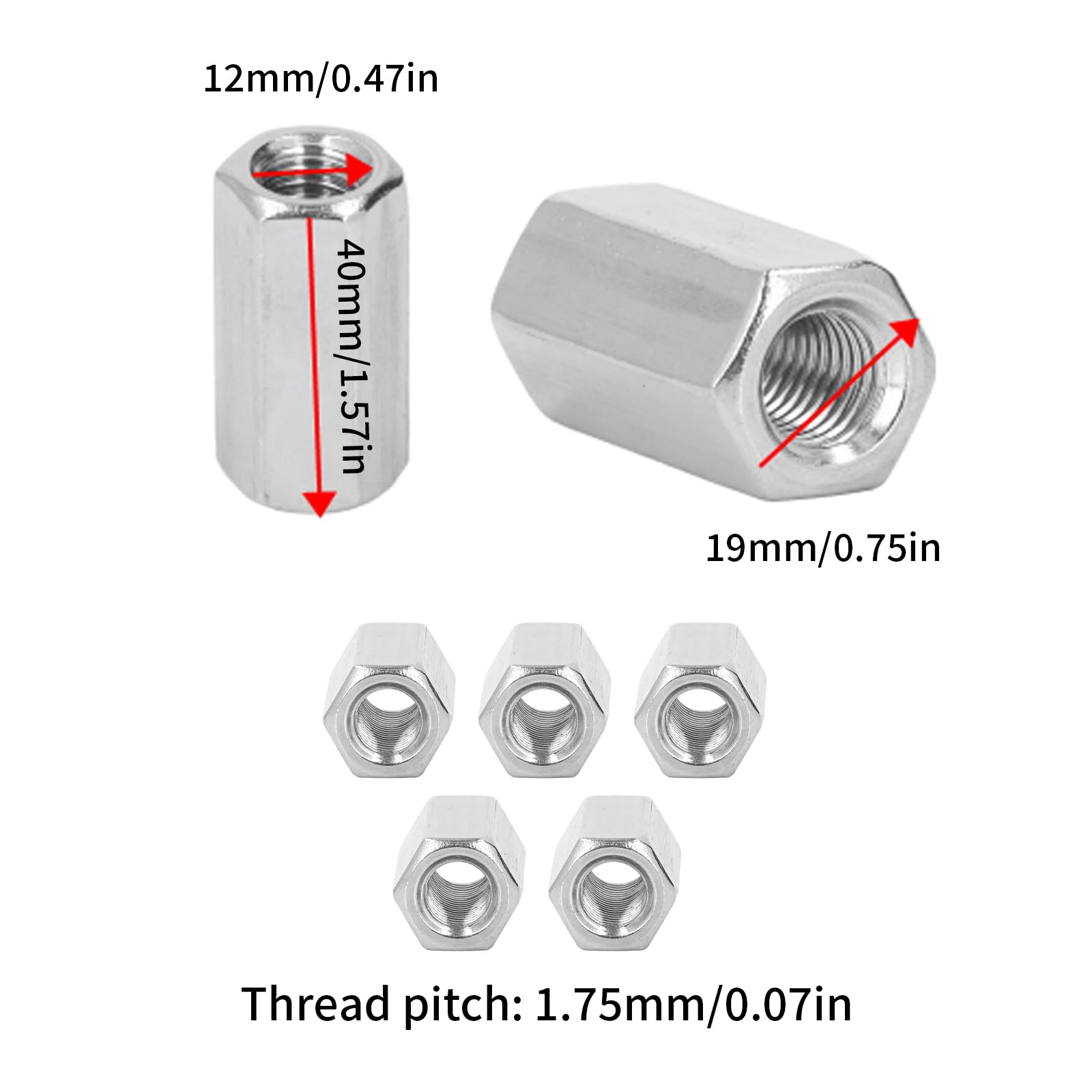 Ryobi OEM 411011710 Hex Nut 5/8-16 X 1/2